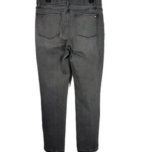 Tommy Hilfiger Women's 12 High Rise Gray Straight Leg Jeans Soft Stretch Denim
